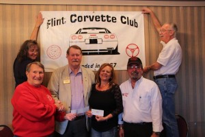 Donation to Old Newsboys by Flint Corvette Club